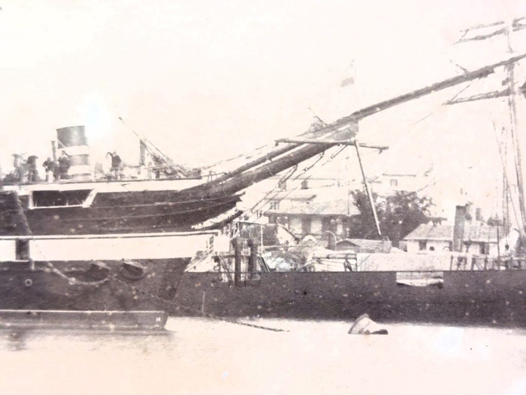 SMS Saïda in Port Said 1886